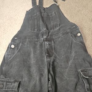 SHEIN Black Denim Overalls